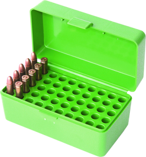 Ammo Box 50 Round Flip-Top 22 Hornet