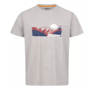 Mens Allgau Mountain T-Shirt Grey