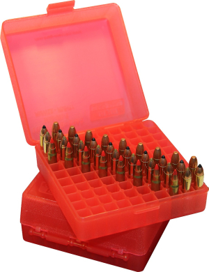 Ammo Box 100 Round Flip Top - Rimfire 